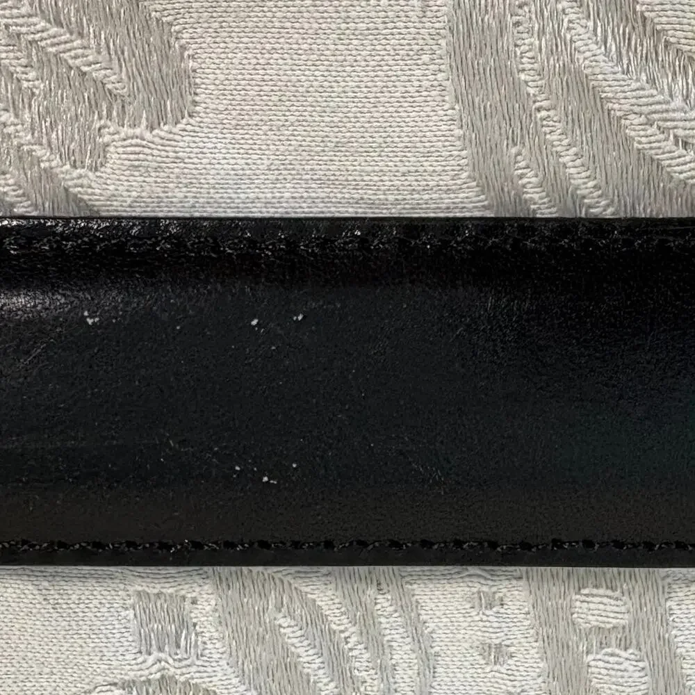 BRIGHTON Black Leather Belt E6703 Women's Sz 36 Western Southern Country Cowgirl